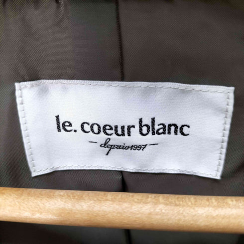 ルクールブラン le.coeur blanc 袖切替ヴィンテージキルティングコート レディース  38